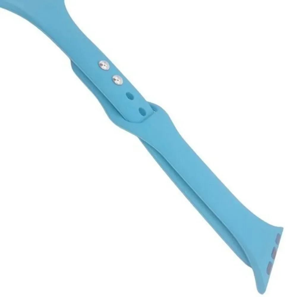 Blue/Green Silicone I watch Replacement Band 38/40mm